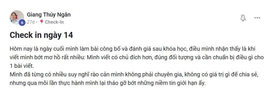 Phản hồi thực tế của học viên Viết Như Hơi Thở, ảnh 2