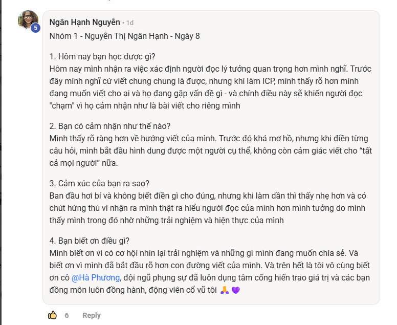 Phản hồi thực tế của học viên Viết Như Hơi Thở, ảnh 12