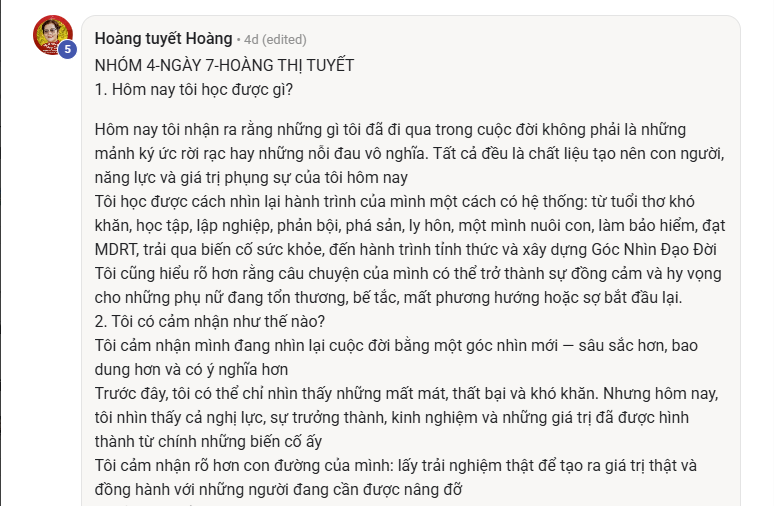 Phản hồi thực tế của học viên Viết Như Hơi Thở, ảnh 17
