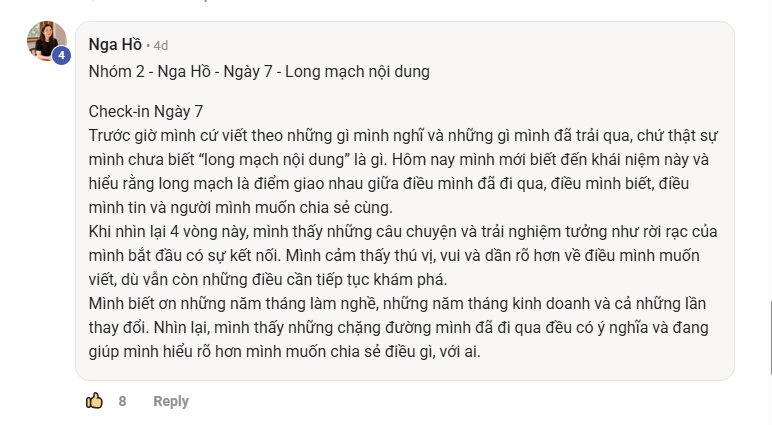 Phản hồi thực tế của học viên Viết Như Hơi Thở, ảnh 19
