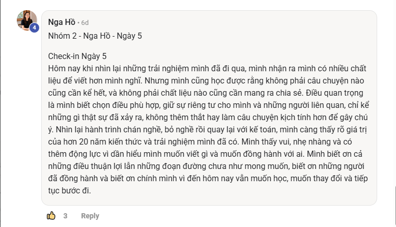 Phản hồi thực tế của học viên Viết Như Hơi Thở, ảnh 36