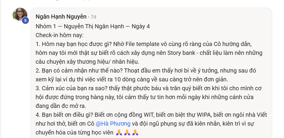 Phản hồi thực tế của học viên Viết Như Hơi Thở, ảnh 48