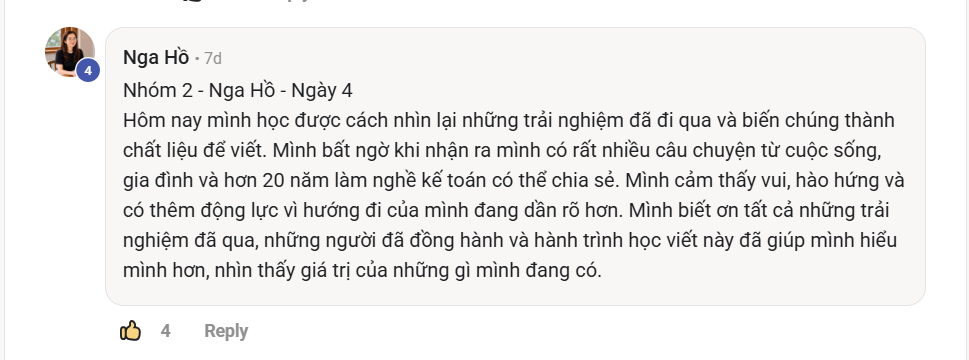 Phản hồi thực tế của học viên Viết Như Hơi Thở, ảnh 49
