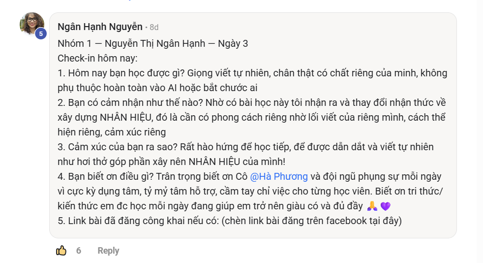 Phản hồi thực tế của học viên Viết Như Hơi Thở, ảnh 57