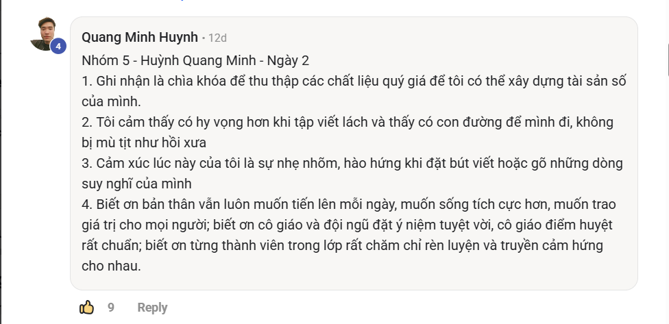 Phản hồi thực tế của học viên Viết Như Hơi Thở, ảnh 62