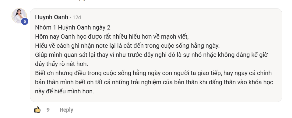 Phản hồi thực tế của học viên Viết Như Hơi Thở, ảnh 64