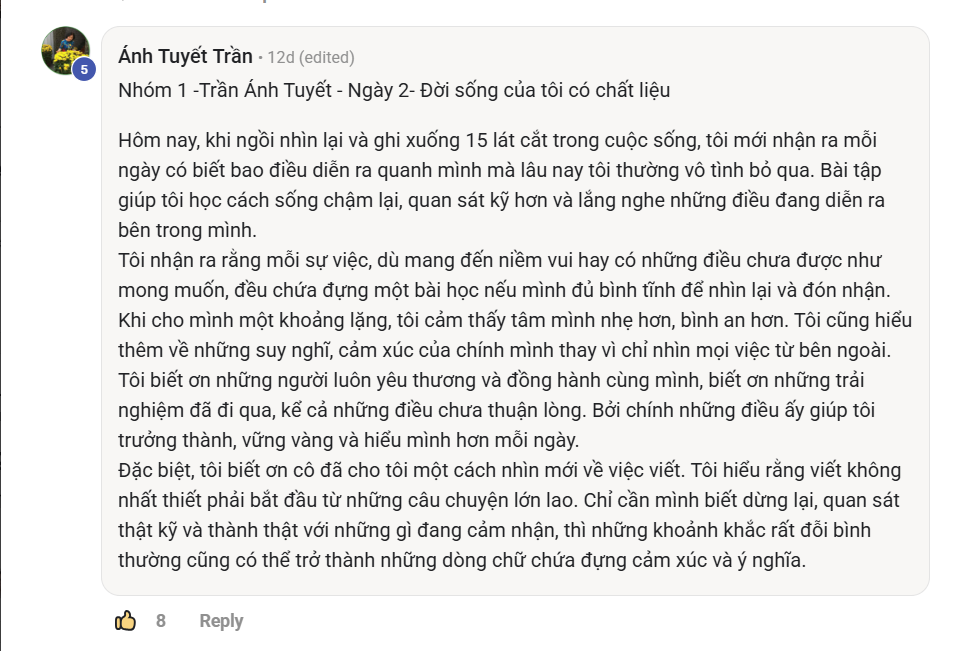 Phản hồi thực tế của học viên Viết Như Hơi Thở, ảnh 65