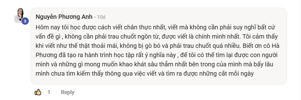 Phản hồi thực tế của học viên Viết Như Hơi Thở, ảnh 88
