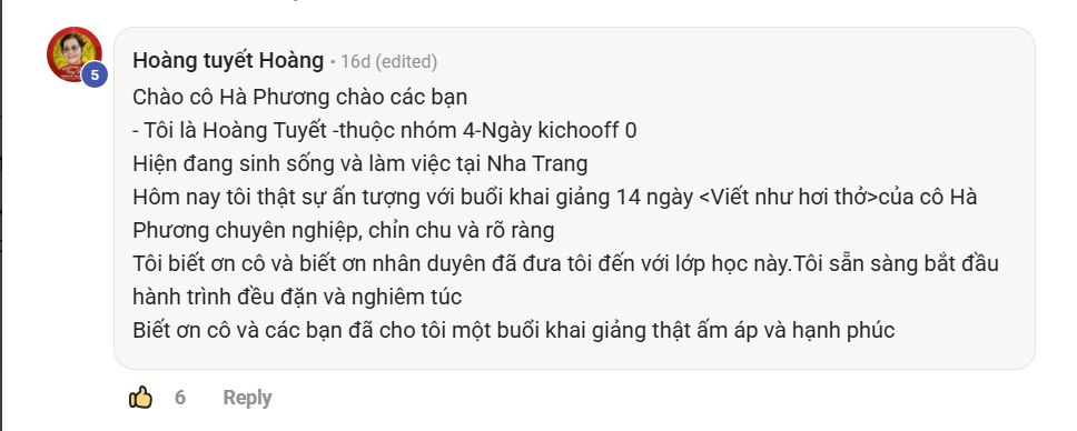 Phản hồi thực tế của học viên Viết Như Hơi Thở, ảnh 91