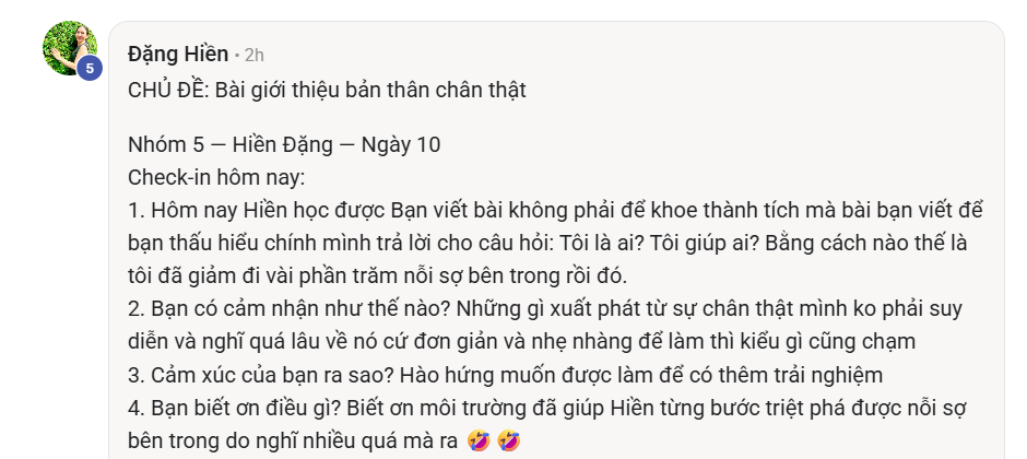 Phản hồi thực tế của học viên Viết Như Hơi Thở, ảnh 98